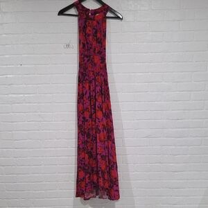 Abel The Label  Floral Maxi Dress - Purple and Red